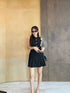 Casual Long Vest With Mini Skort